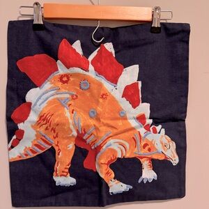 NWOT pottery barn kids dinosaur pillow cover 16 x 16